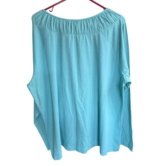 Modern Soul Top Women's 2XL XXL Green L/S Relaxed Oversized Stretch Boxy - Picture 4 of 8